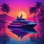 Synthwave Boat 36