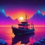 Synthwave Boat 37