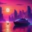 Synthwave Boat 5