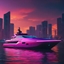 Synthwave Boat 32