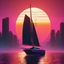 Synthwave Boat 38