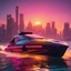 Synthwave Boat 52