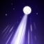 Looking up at the starry sky