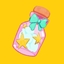 A beached bottle!