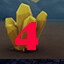 Find yellow crystal level 4
