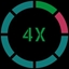 4X