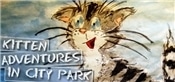 Kitten adventures in city park