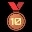 Get 10 brozne medals achievement