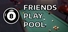 Friends Play Pool